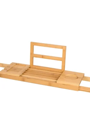 Expédition Rapide Best Design Tray pont de baignoire 50 à 90cm réglable bambou