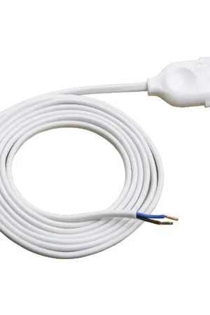 VHI Cordon de raccordement 2x 0,75mm + PE 1,5 mètre blanc Expédié Aujourd'hui