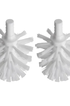 Commander Vite Geesa Standard collection brosse séparée pour ensemble de balai de toilettes blanc (2 pièces)
