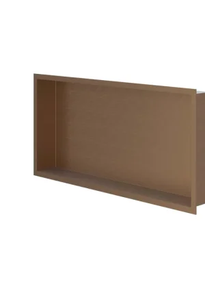 Dernier Modèle IVY Niche de salle de bains - 60x30x7.5cm - Cuivre brossé mat PVD