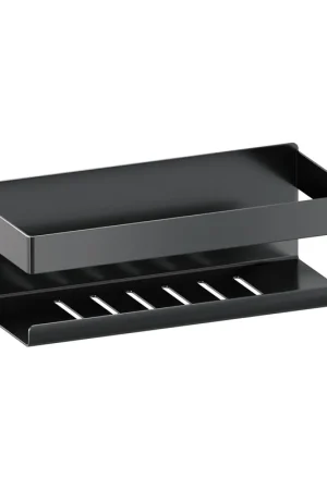 Vente Flash Brauer Etagère de douche - 23x8cm - Gunmetal brossé