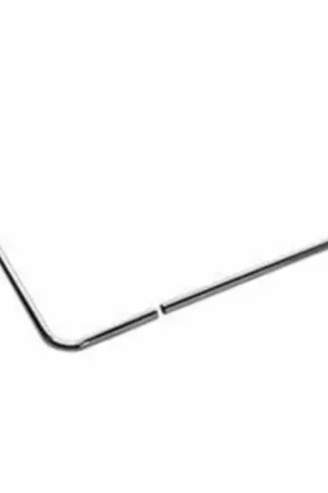 Usine Directe Nemo barre de rideau de douche forme L 80x80cm D2.5cm laiton chromé