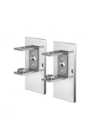 Zack LINEA Support mural - pour fixation par collage - 2 pièces - inox brillant Offre Du Jour