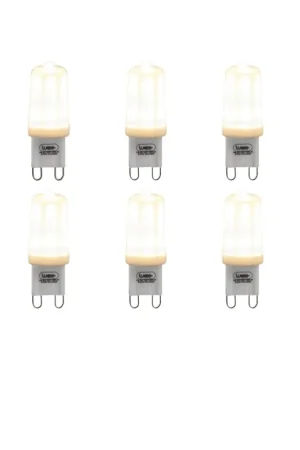 Usine Directe Luedd Lampe LED - set de 6 - G9 - 3W - 2700K - 280LM - dimmable