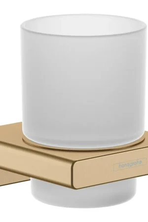 Acheter Direct Hansgrohe Addstoris porte-verre avec verre bronze brossé