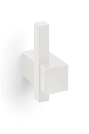 Zack Carvo Patère - 7x5cm - simple - blanc Prix Réduit
