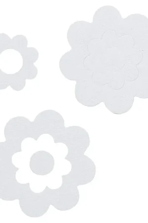 Sealskin Fleur de bain Autocollant antidérapant autocollant Vinyle 7 pièces Blanc Vente Flash