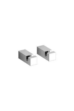 Clou Quadria patère 1.4x1.4x4cm Chrome Prix Réduit