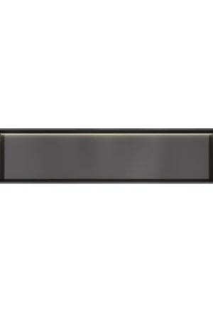 Expédition Rapide Hotbath &MORE Boîte d‘encastrement ou niche d‘encastrement - 30x120x10 - avec LED IP44 - Noir brossé PVD