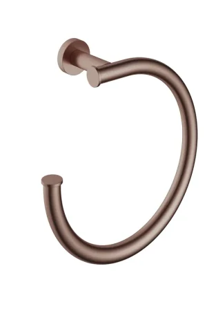 Expédié Aujourd'hui Hotbath &MORE Anneau porte-serviette BCP Cuivre brossé PVD