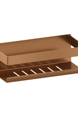 Brauer Etagère de douche - 23x8cm - Cuivre brossé Petit Prix