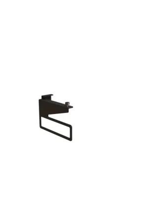 Acheter Direct Sjithouse Furniture Support de suspension acier noir mat thermolaqué gauche avec porte-serviettes intégré