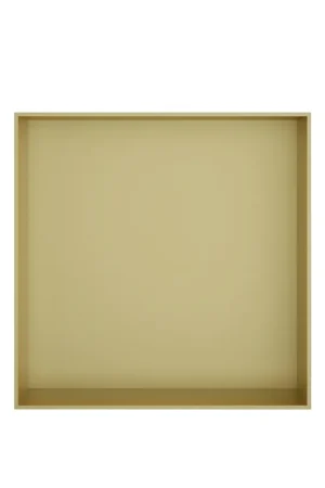 Expédition Rapide Hotbath &MORE Boîte d’encastrement ou niche encastrée - 30x30x10 - sans cadre - Laiton brossé PVD