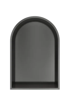 Authentique Hotbath &MORE Boîte encastrée ou niche encastrée Modèle arcade - 30x45x10cm - Gunmetal brossé PVD