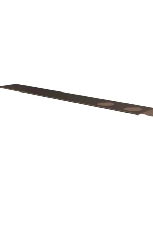 Commande En Gros Hotbath &MORE Tablette - 80cm - y compris rails de fixation - 2 découpes - pour distributeur de savon ou gobelet - Tuscan bronze