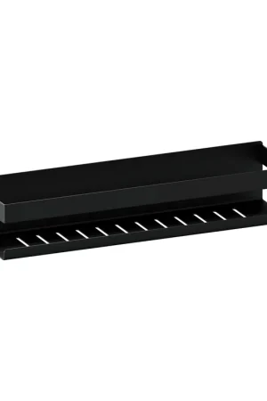 Brauer Etagère de douche - 40x10cm - Noir mat Promotion Saisonnière