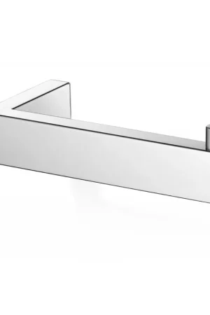 Dernier Modèle Zack LINEA Porte-rouleau de papier toilette - 15cm - forme en L - acier inoxydable poli brillant
