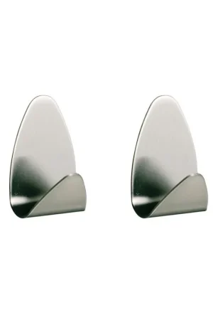 Acheter En Ligne Tiger Crochet Oval inox brossé (2 pièces) 3,1x5,2x2,3cm