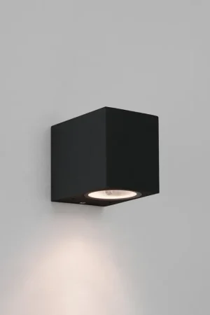 Expédié Aujourd'hui Astro Chios 80 Applique murale 8x6,8x9,2cm LED IP44 culot GU10 noir