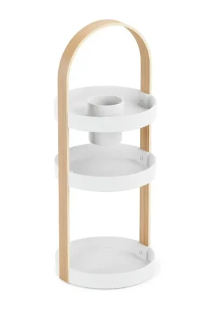 Umbra Bellwood boîte de rangement 20x20x50cm Plastique Blanc/naturel Commander Maintenant