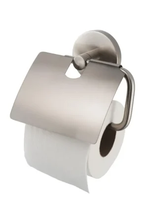 Dernier Modèle Porte-rouleau de toilette Haceka Pro 2500 avec couvercle en inox
