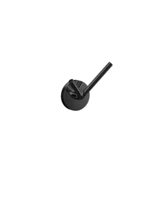 Emco Round Patère porte-serviettes - 4x4cm - double - noir Meilleur Prix