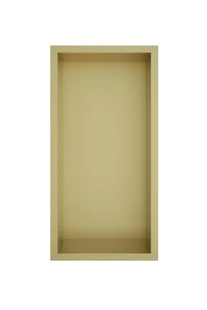 Usine Directe Hotbath &MORE Boîte encastrée ou niche encastrée - 30x15x10 - Laiton brossé PVD