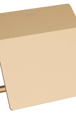 Authentique Hansgrohe Addstoris Porte-rouleau WC avec couvercle brushed bronze