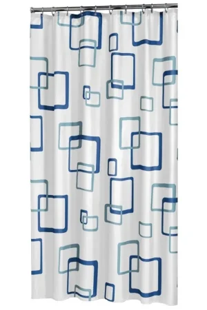 Sealskin Retro Rideau de douche PEVA 180x200 cm Bleu Solde