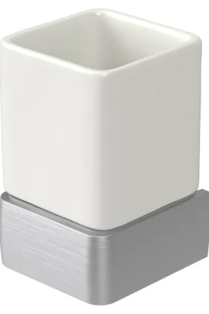 Achat Immédiat Haceka Aline Porte-gobelet aluminium Aluminium brossé