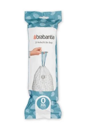 Brabantia PerfectFit Sacs poubelle - fermeture à cordon - code O - 30L - 20 pièces Livraison Express