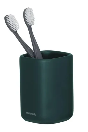 Sealskin Mind Gobelet porte-brosses à dents indépendant Vert foncé Usine Directe