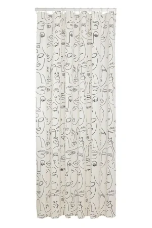 Sealskin Mind Rideau de douche 180x200 cm PEVA Noir / Blanc Prix Réduit