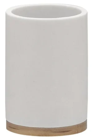 Sealskin Grace Gobelet porte-brosses à dents Polyresin Blanc Bon Plan