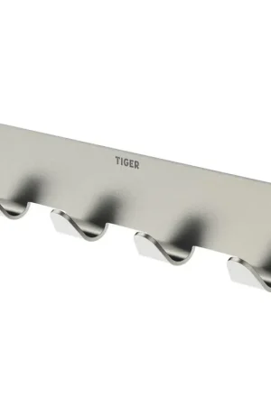Tiger Portemanteau Basic acier inoxydable brossé 12.6x3x1.6cm Nouveauté