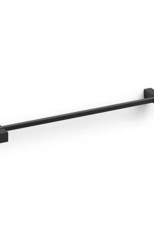 Zack Carvo Porte-serviettes - 51cm - simple - noir Usine Directe