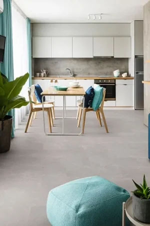 Promotion Saisonnière Sol vinyle CALDERA Lamett, Carrelage marmo grigio, dalle 61.50 x 123.00 cm