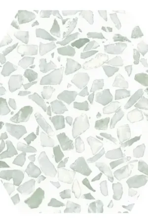 Acheter Direct Carrelage sol hexagonal Terrazzo vert 23x23 cm