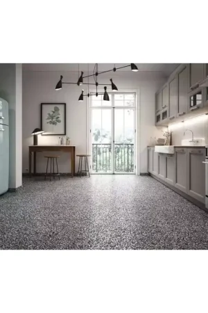 Nouvelle Collection Carrelage Casalgrande Padana Terrazzo 37.5x75.5 Black