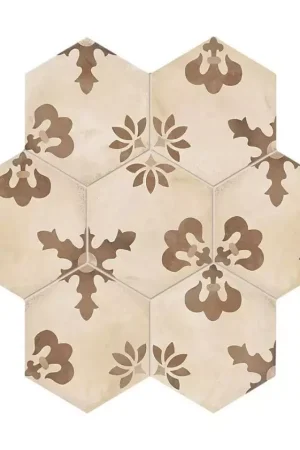 Carreau Marca Corona Terra 25x21.6 Mix Giglio vers. C - Réf 409 Nouveauté