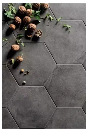 Solde Carreau Marca Corona Terra 25x21.6 Nero Esagono
