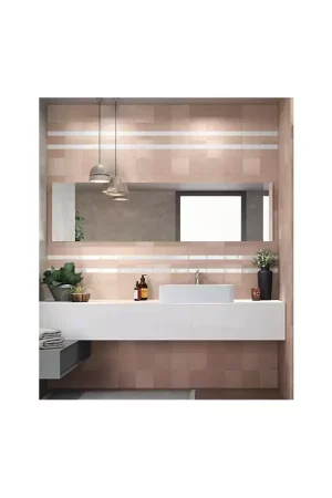 Super Prix Carrelage Décor Rose Effet Métro Carmen Contemporary Nelly Rose Quartz