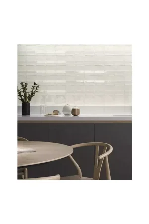 Vente Directe Carrelage Décor Blanc Effet Métro Carmen Contemporary Nelly Coconut Milk