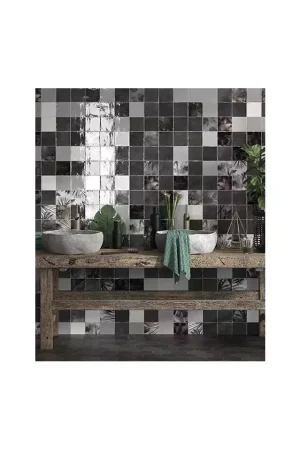 Prix Cassé Faïence Noire Effet Zellige Carmen Souk Black