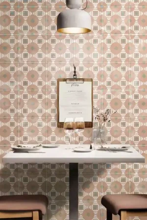 Populaire Carrelage decor ABK Play Labyrinth Rose 20x20