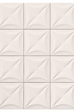 Satisfait Ou Remboursé Faïence Marca Corona 4D 20x20 White Flower
