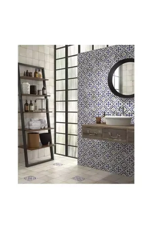 Carrelage Décor Blanc Effet Ciment Carmen Village Monte Blue Acheter En Ligne