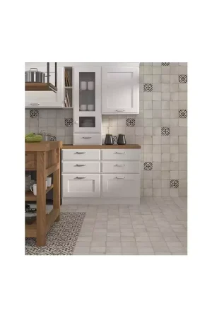 Carrelage Décor Blanc Effet Ciment Carmen Village Monte Black Prix Réduit