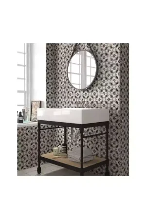 Carrelage Décor Blanc Effet Ciment Carmen Village Caleta Black Must-Have
