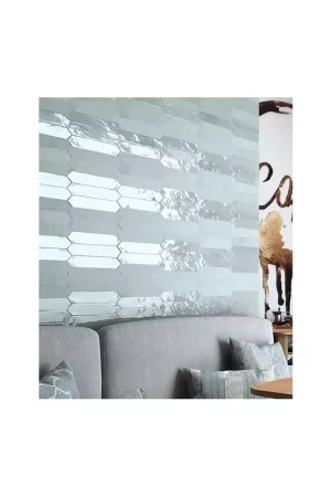 Faïence Bleue Effet Brique Carmen Switch On Blue Gloss Certifié